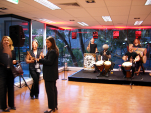 Sara Lee Launch STU Art Production interactive entertainment corporate event drumming Sydney